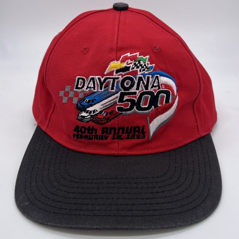 Vintage 1998 Checkered Flag Sports Daytona 500 Nascar Snapback Hat